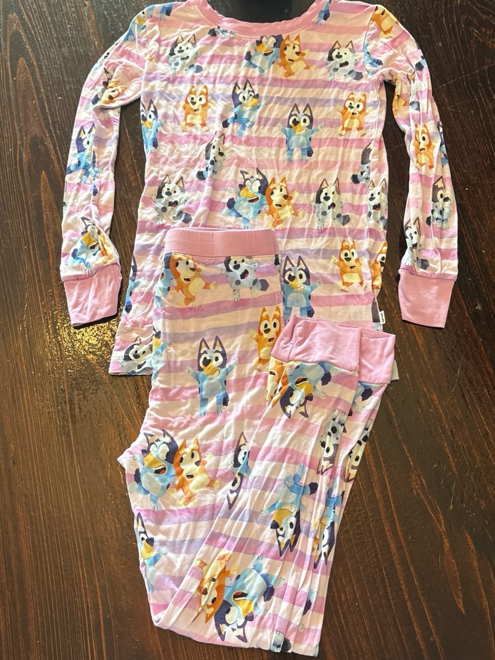 Little Sleepies Pink Bluey Pajama Set